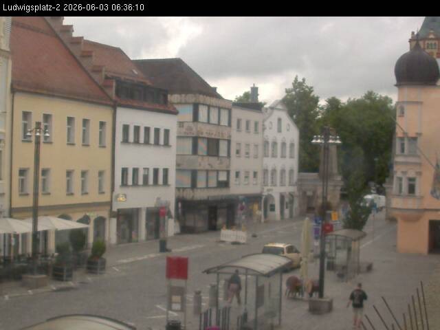 Archiv Foto Webcam Straubing Ludwigsplatz - Blick nach Osten