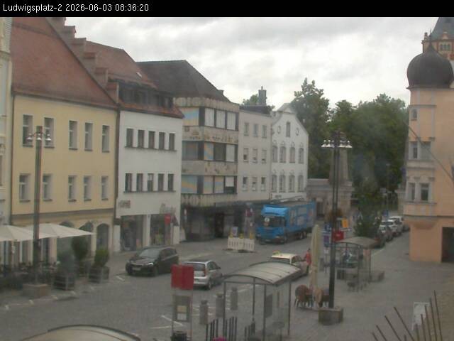 Archiv Foto Webcam Straubing Ludwigsplatz - Blick nach Osten