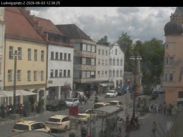 Archiv Foto Webcam Straubing Ludwigsplatz - Blick nach Osten