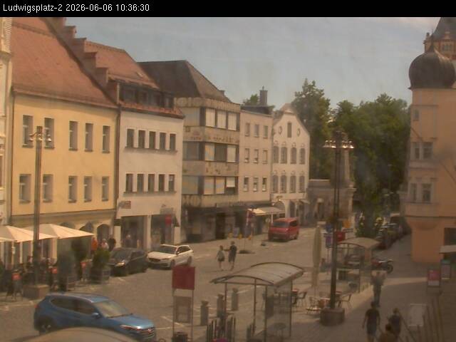 Archived image Webcam Ludwigsplatz Straubing - Eastern View