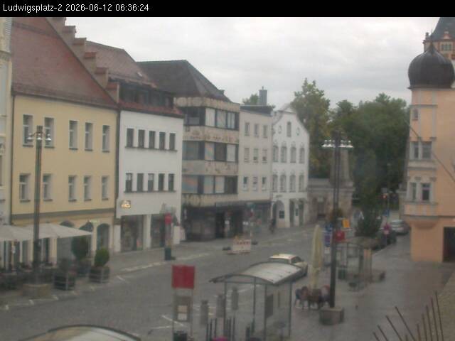 Archiv Foto Webcam Straubing Ludwigsplatz - Blick nach Osten