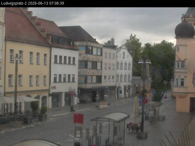 Archiv Foto Webcam Straubing Ludwigsplatz - Blick nach Osten
