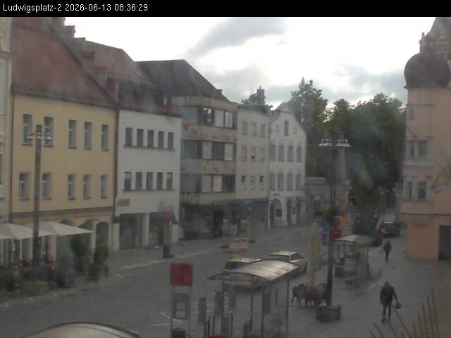 Archiv Foto Webcam Straubing Ludwigsplatz - Blick nach Osten