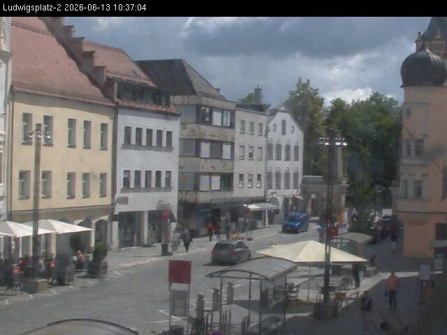 Archiv Foto Webcam Straubing Ludwigsplatz - Blick nach Osten