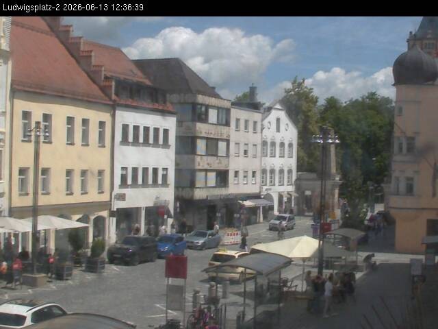 Archiv Foto Webcam Straubing Ludwigsplatz - Blick nach Osten