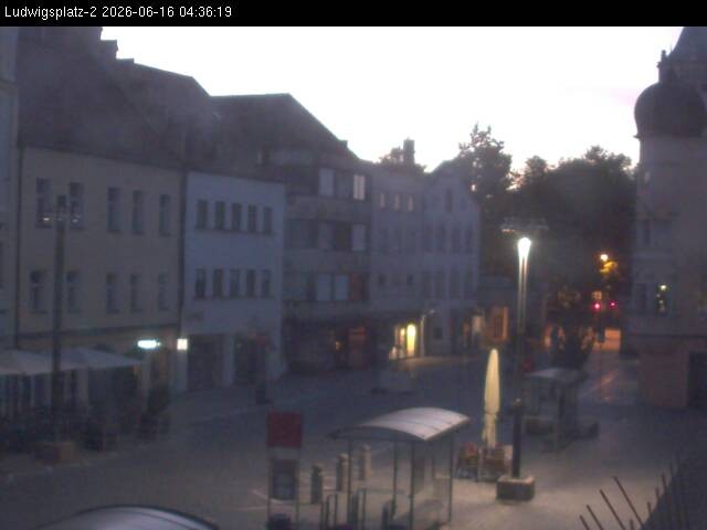 Archiv Foto Webcam Straubing Ludwigsplatz - Blick nach Osten