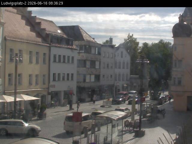 Archiv Foto Webcam Straubing Ludwigsplatz - Blick nach Osten