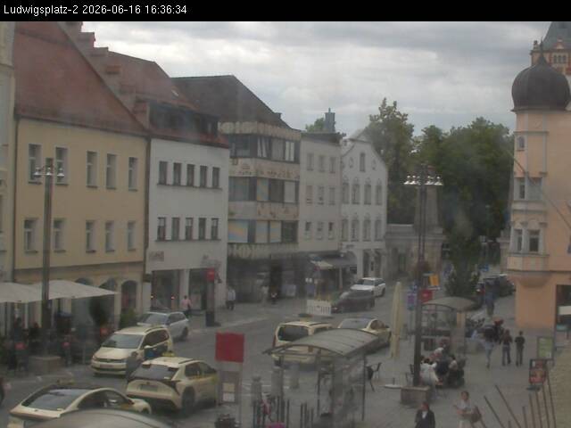 Archiv Foto Webcam Straubing Ludwigsplatz - Blick nach Osten