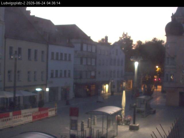 Archiv Foto Webcam Straubing Ludwigsplatz - Blick nach Osten
