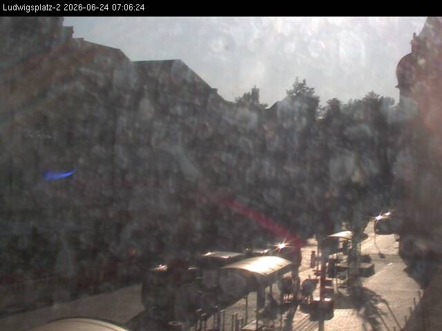 Archiv Foto Webcam Straubing Ludwigsplatz - Blick nach Osten
