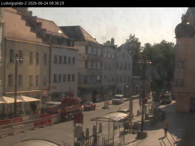 Archiv Foto Webcam Straubing Ludwigsplatz - Blick nach Osten