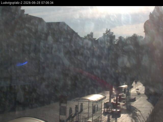 Archiv Foto Webcam Straubing Ludwigsplatz - Blick nach Osten