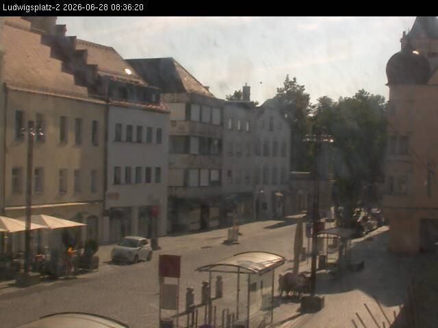 Archiv Foto Webcam Straubing Ludwigsplatz - Blick nach Osten