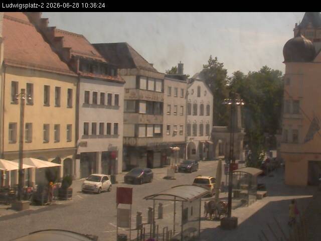 Archiv Foto Webcam Straubing Ludwigsplatz - Blick nach Osten