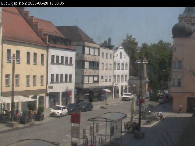 Archiv Foto Webcam Straubing Ludwigsplatz - Blick nach Osten