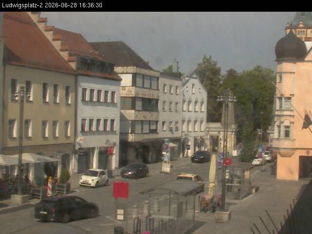 Archiv Foto Webcam Straubing Ludwigsplatz - Blick nach Osten