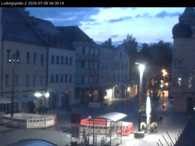 Archiv Foto Webcam Straubing Ludwigsplatz - Blick nach Osten