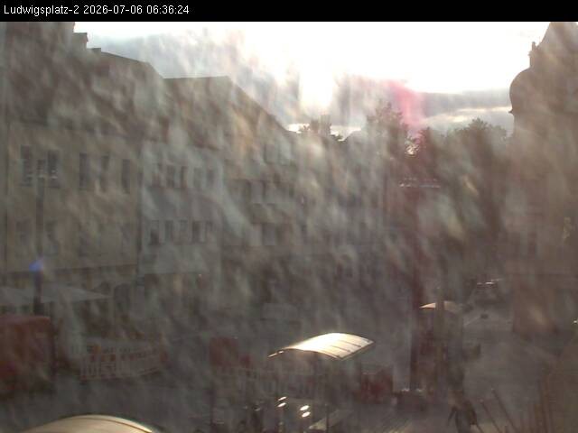 Archiv Foto Webcam Straubing Ludwigsplatz - Blick nach Osten