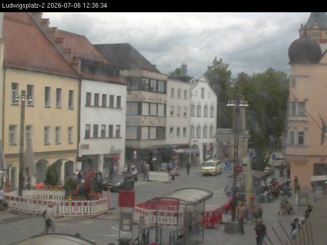 Archiv Foto Webcam Straubing Ludwigsplatz - Blick nach Osten
