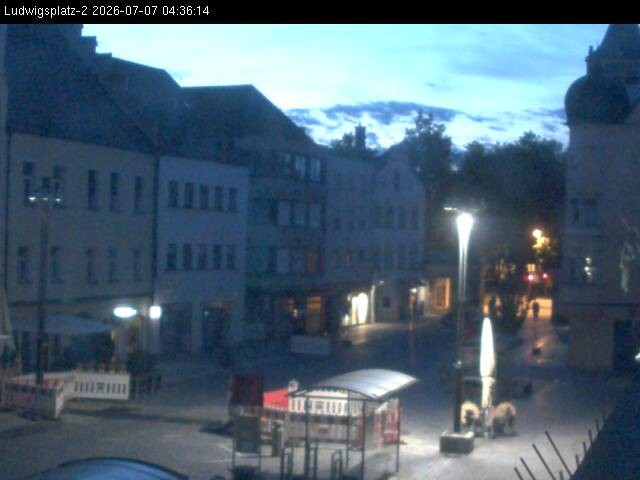 Archiv Foto Webcam Straubing Ludwigsplatz - Blick nach Osten