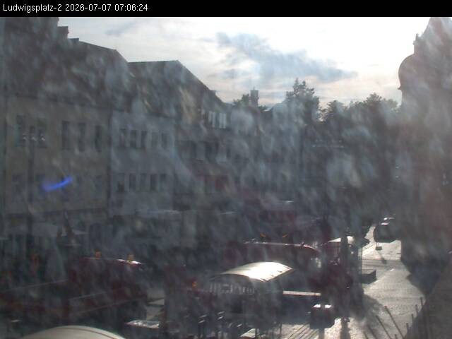 Archiv Foto Webcam Straubing Ludwigsplatz - Blick nach Osten