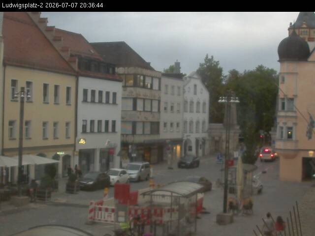 Archiv Foto Webcam Straubing Ludwigsplatz - Blick nach Osten
