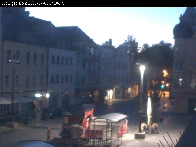 Archiv Foto Webcam Straubing Ludwigsplatz - Blick nach Osten