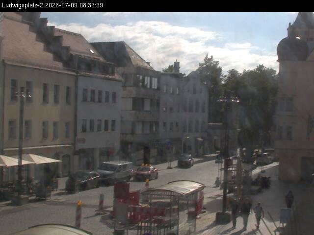Archiv Foto Webcam Straubing Ludwigsplatz - Blick nach Osten