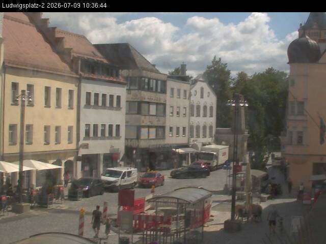 Archiv Foto Webcam Straubing Ludwigsplatz - Blick nach Osten