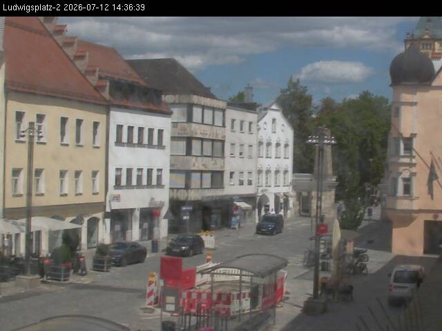 Archived image Webcam Ludwigsplatz Straubing - Eastern View