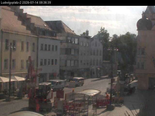 Archiv Foto Webcam Straubing Ludwigsplatz - Blick nach Osten