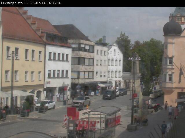 Archiv Foto Webcam Straubing Ludwigsplatz - Blick nach Osten