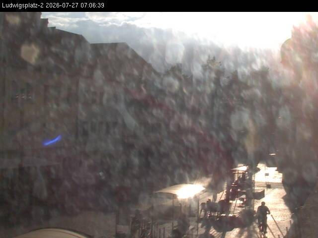 Archiv Foto Webcam Straubing Ludwigsplatz - Blick nach Osten