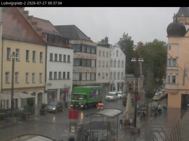 Archiv Foto Webcam Straubing Ludwigsplatz - Blick nach Osten