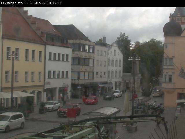 Archiv Foto Webcam Straubing Ludwigsplatz - Blick nach Osten