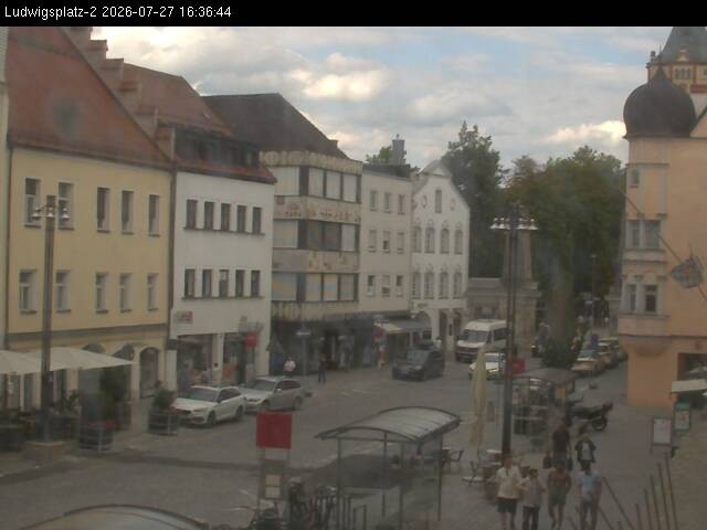 Archiv Foto Webcam Straubing Ludwigsplatz - Blick nach Osten