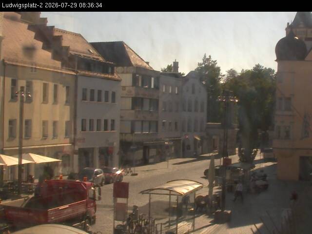 Archiv Foto Webcam Straubing Ludwigsplatz - Blick nach Osten