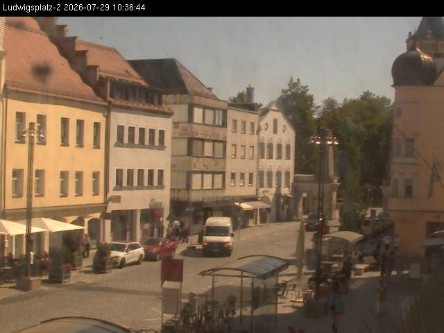 Archiv Foto Webcam Straubing Ludwigsplatz - Blick nach Osten