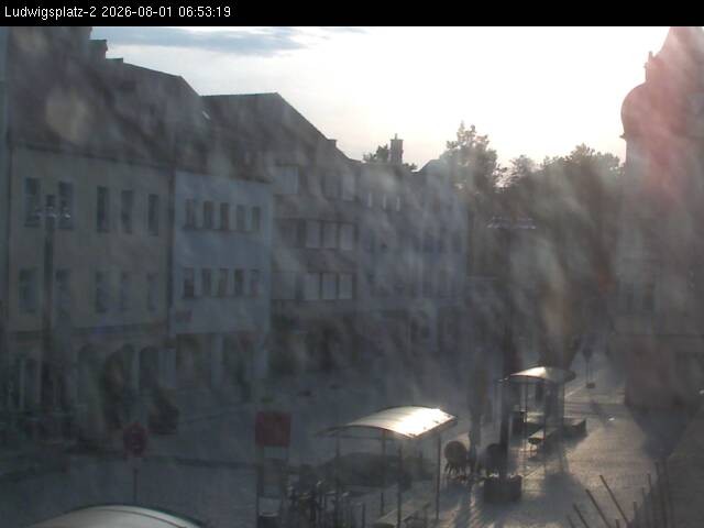Archiv Foto Webcam Straubing Ludwigsplatz - Blick nach Osten
