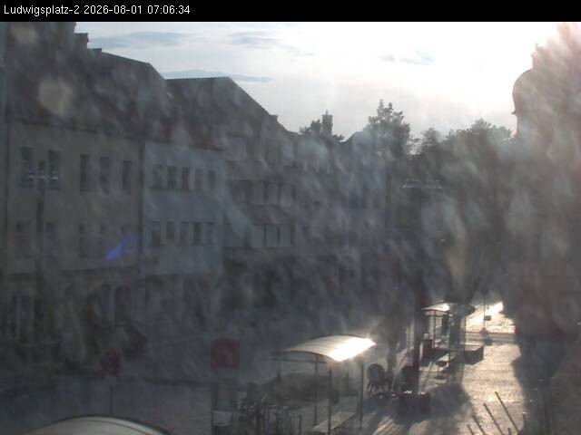 Archiv Foto Webcam Straubing Ludwigsplatz - Blick nach Osten