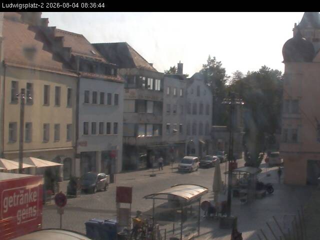 Archiv Foto Webcam Straubing Ludwigsplatz - Blick nach Osten