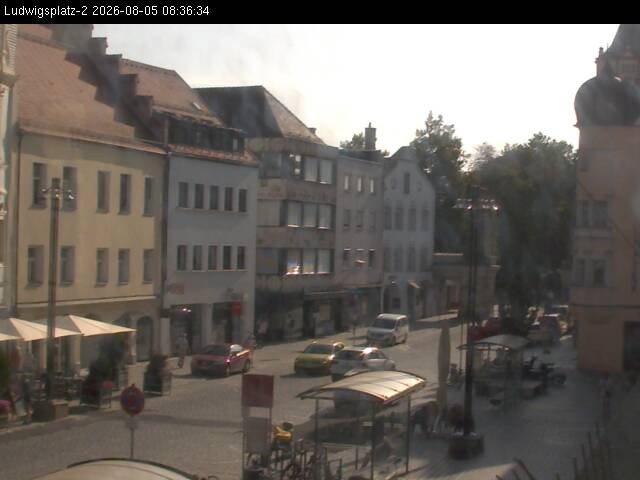 Archiv Foto Webcam Straubing Ludwigsplatz - Blick nach Osten