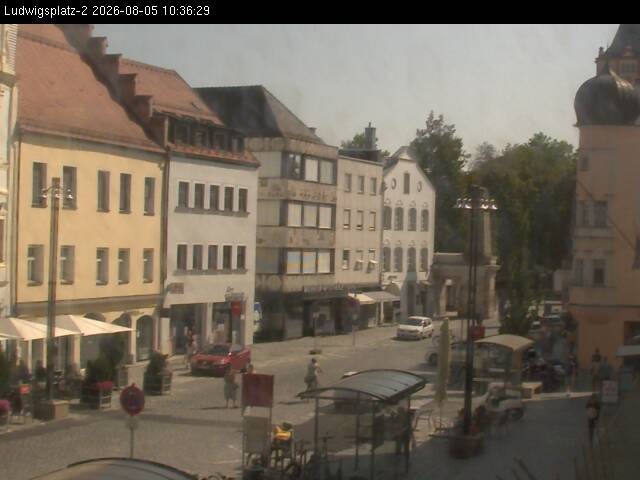 Archiv Foto Webcam Straubing Ludwigsplatz - Blick nach Osten