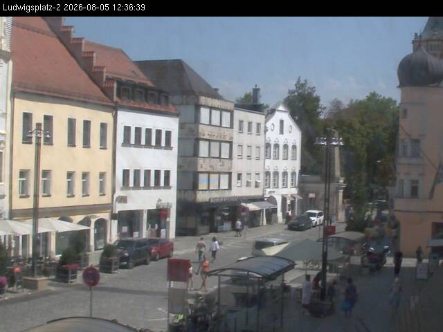 Archiv Foto Webcam Straubing Ludwigsplatz - Blick nach Osten