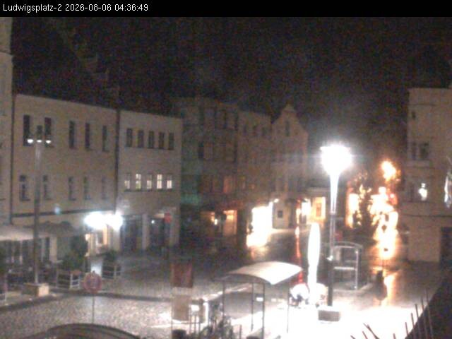 Archiv Foto Webcam Straubing Ludwigsplatz - Blick nach Osten