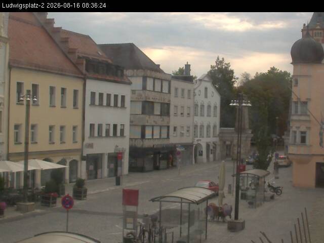 Archiv Foto Webcam Straubing Ludwigsplatz - Blick nach Osten