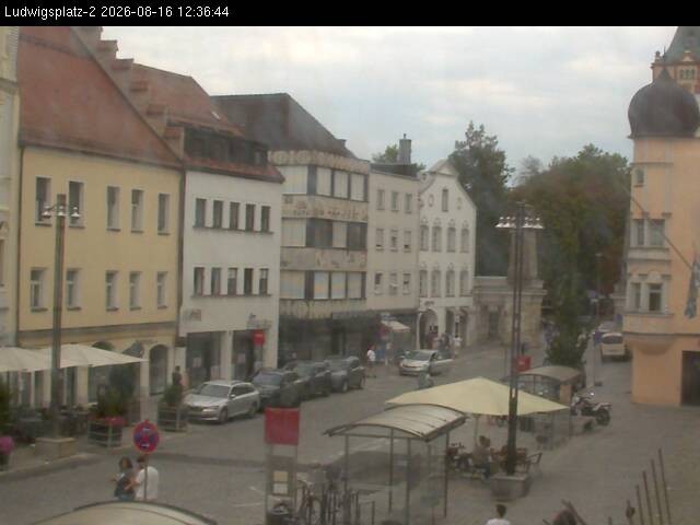 Archiv Foto Webcam Straubing Ludwigsplatz - Blick nach Osten