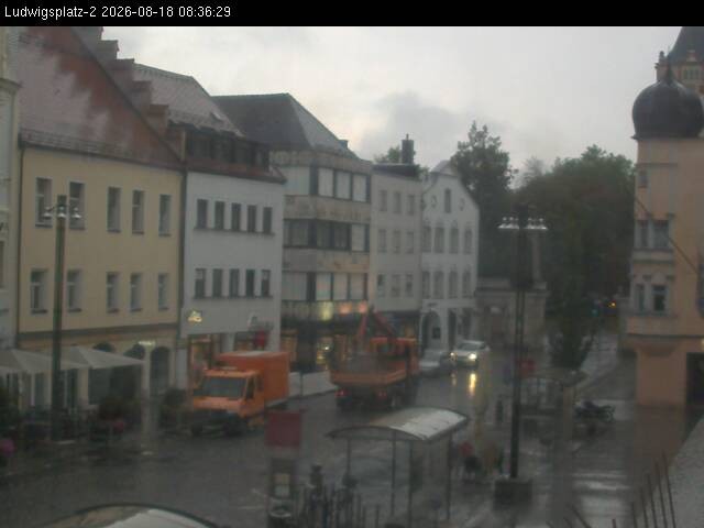 Archiv Foto Webcam Straubing Ludwigsplatz - Blick nach Osten