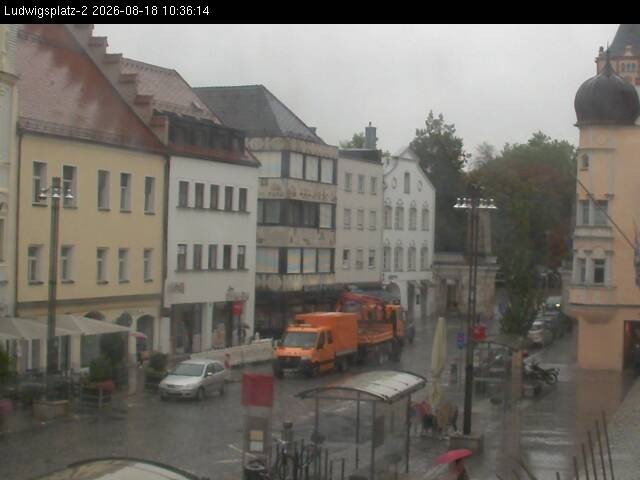 Archiv Foto Webcam Straubing Ludwigsplatz - Blick nach Osten