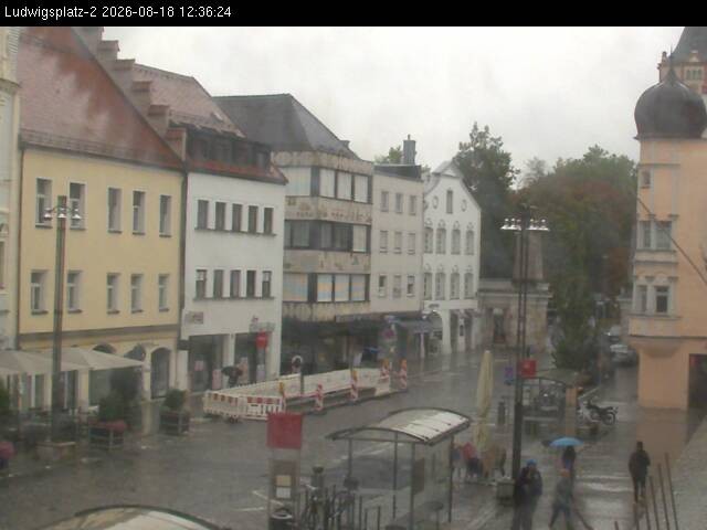 Archiv Foto Webcam Straubing Ludwigsplatz - Blick nach Osten